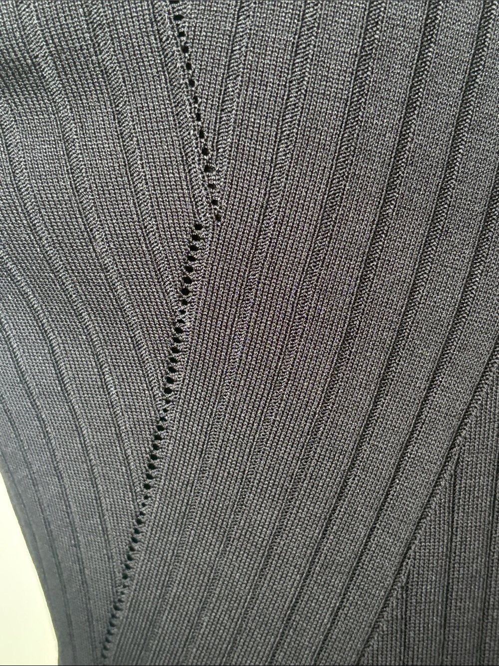 Just Fab Black Ribbed Long-Sleeve Knit Dress - Picture 13 of 16